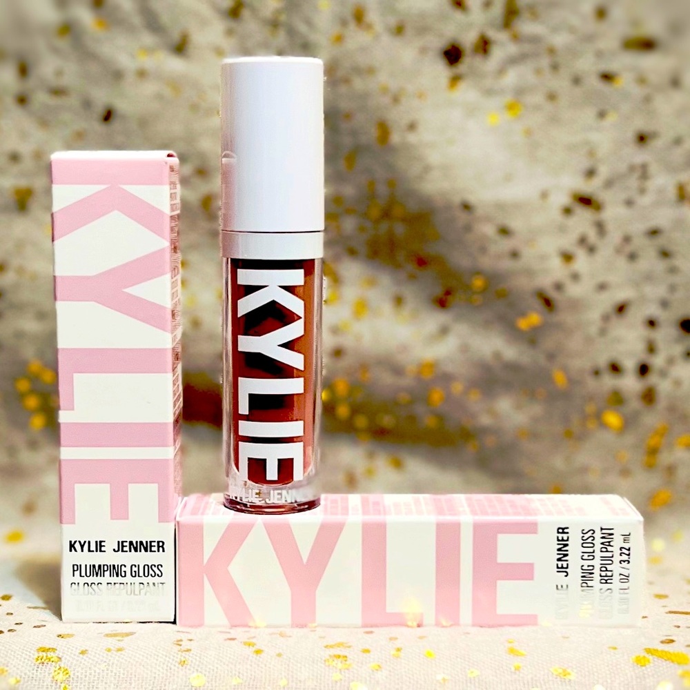 2x~KYLIE~Kylie Jenner Plumping Gloss in 618 CURVE HIM~Rose Gold~